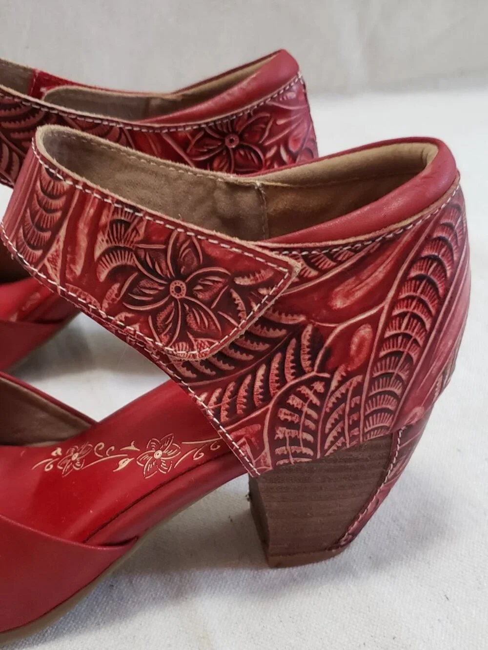 L'Artiste Spring Step Toolie Womens Size 8.5 /39 Mary Jane Shoes Heeled Burgundy